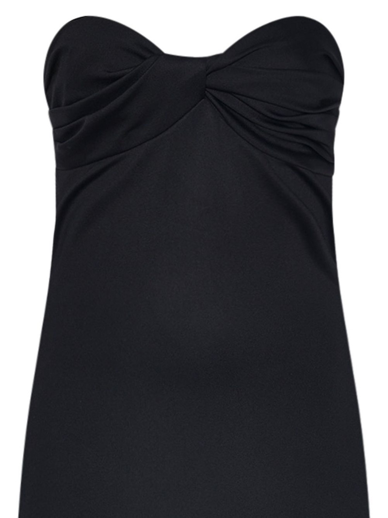 ROSETTA GETTY twist-detail strapless maxi dress outlook