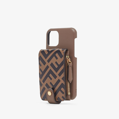 FENDI Brown leather cover outlook