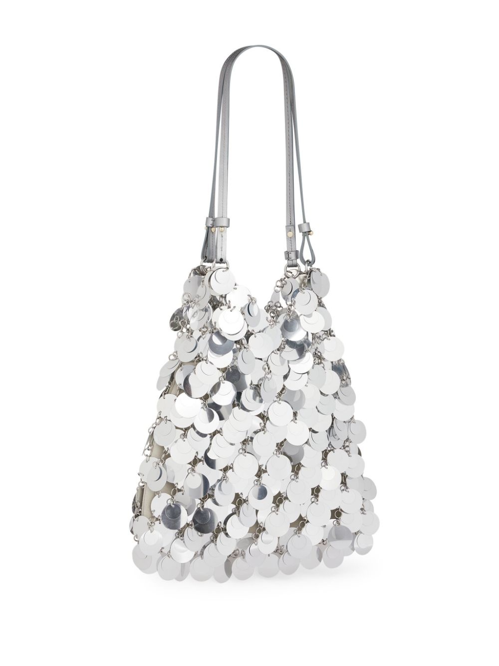 large sequinned shoulder bag - 4