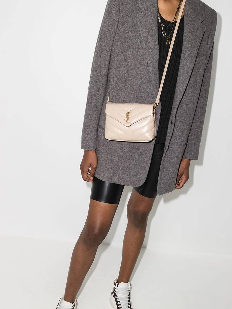 SAINT LAURENT Loulou leather shoulder bag outlook