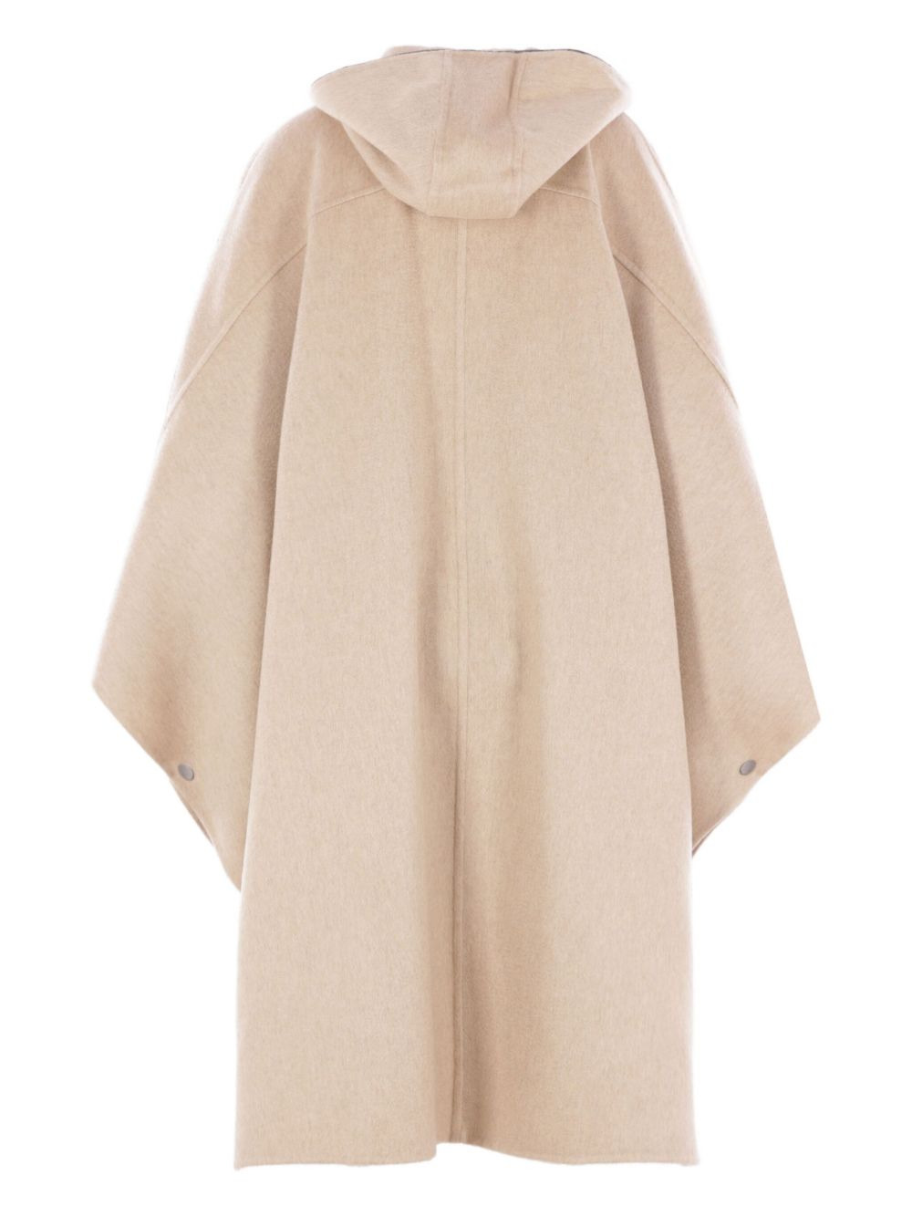 hooded buttoned cape - 2
