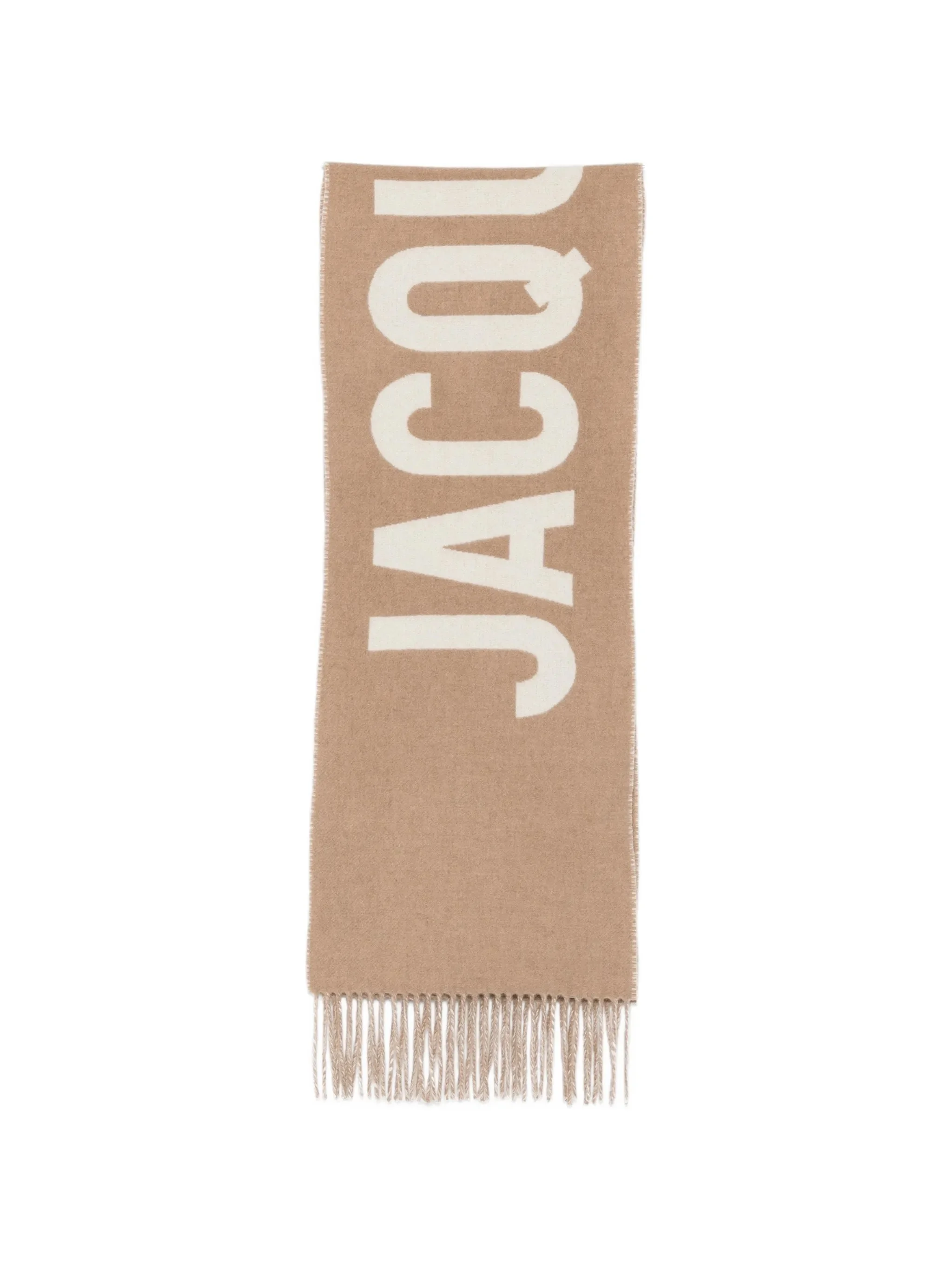 Jacquemus Logo-intarsia Fringed Scarf - 1