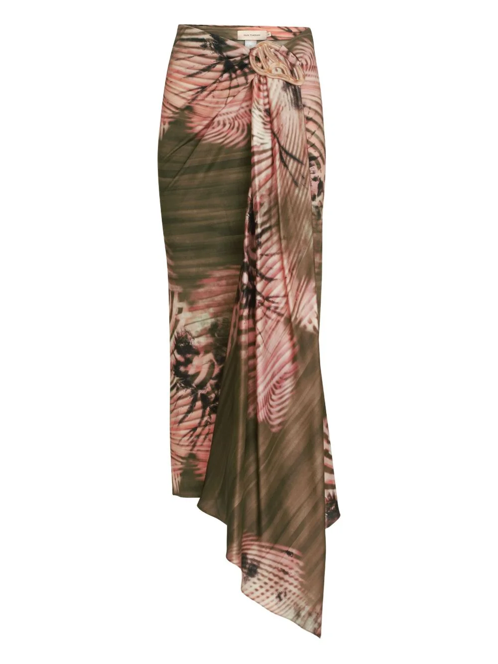 Adrika asymmetric midi skirt - 1