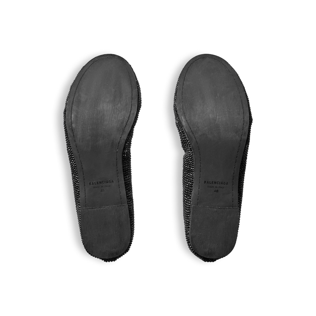 Women's Leopold Ballerina With Rhinestones  in Black - 7