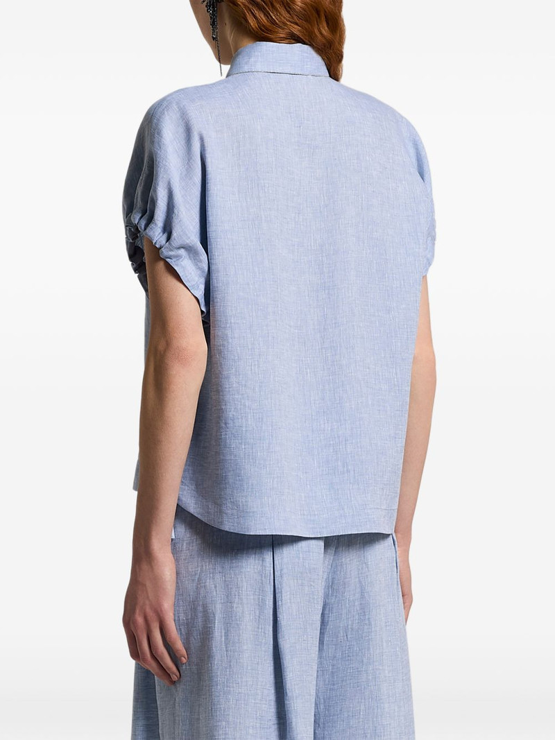 ruched-detail shirt 3