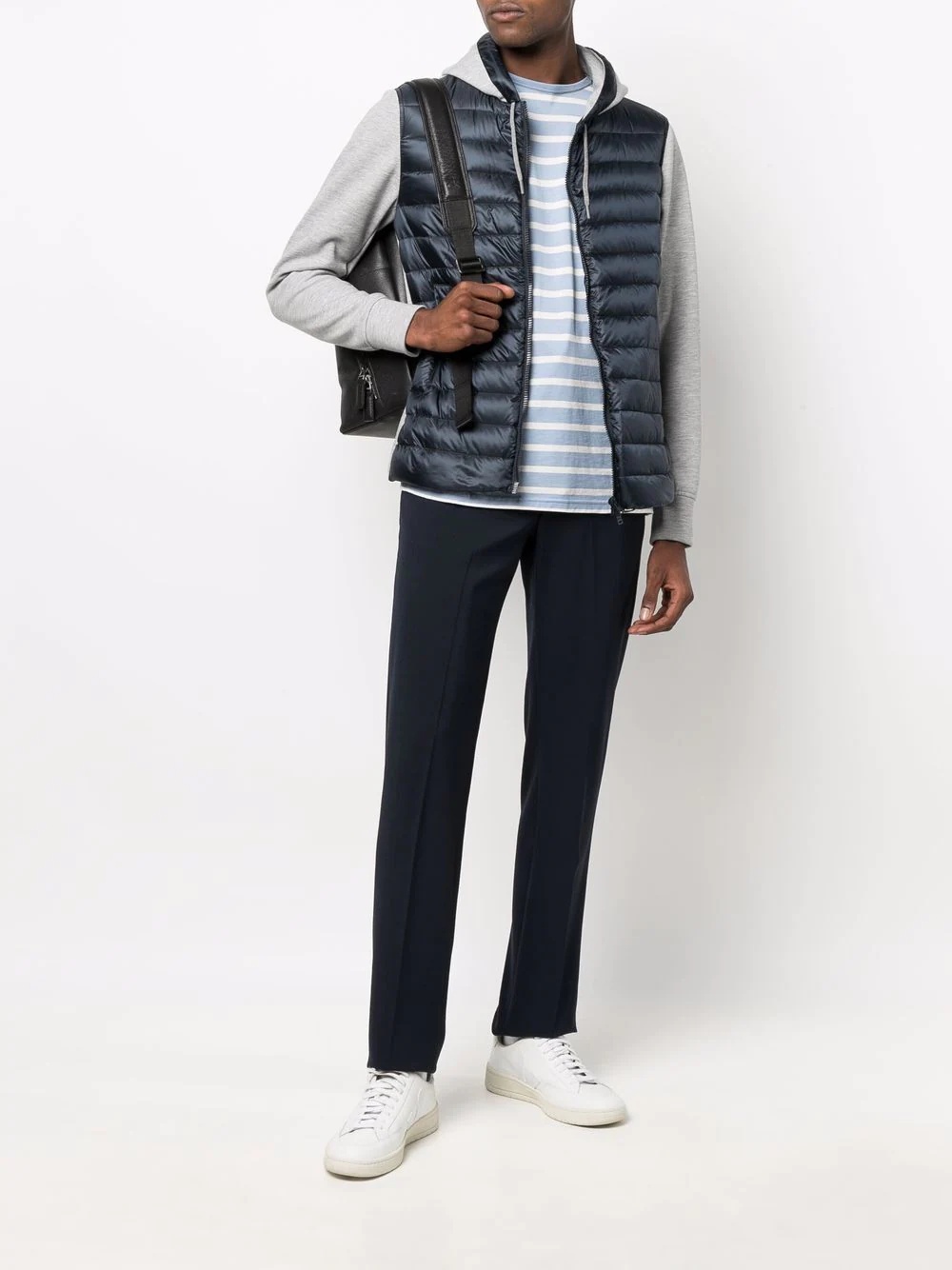 panelled down jacket - 2