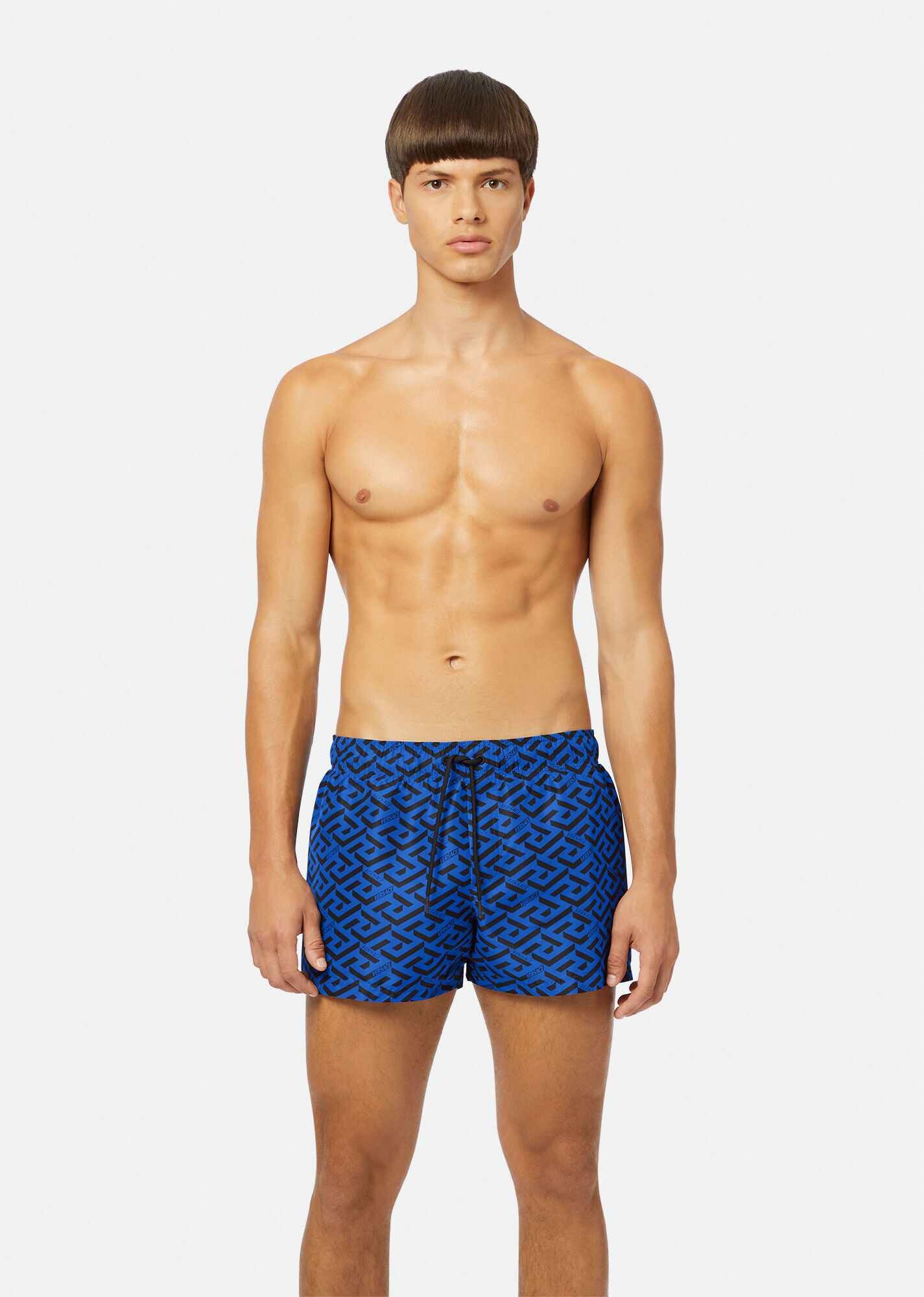 Greca Signature Print Short Swim Shorts - 2