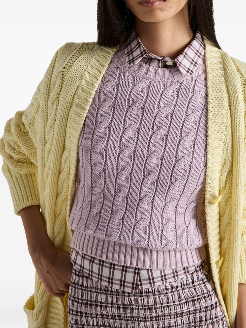 crew-neck cotton jumper - 4