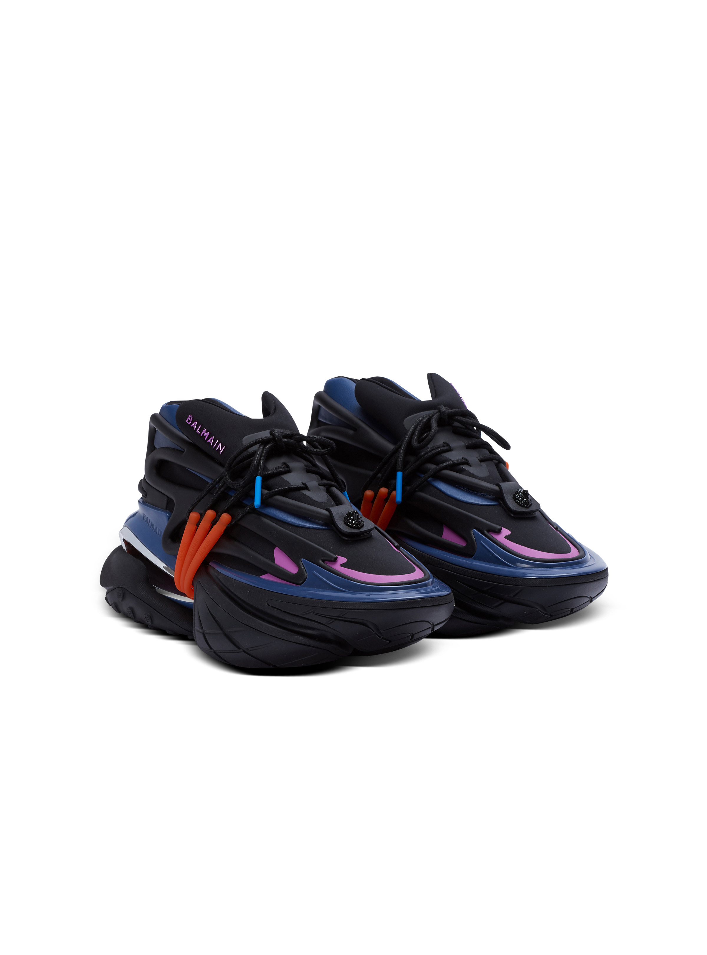 Unicorn low-top trainers in neoprene and calfskin - 2