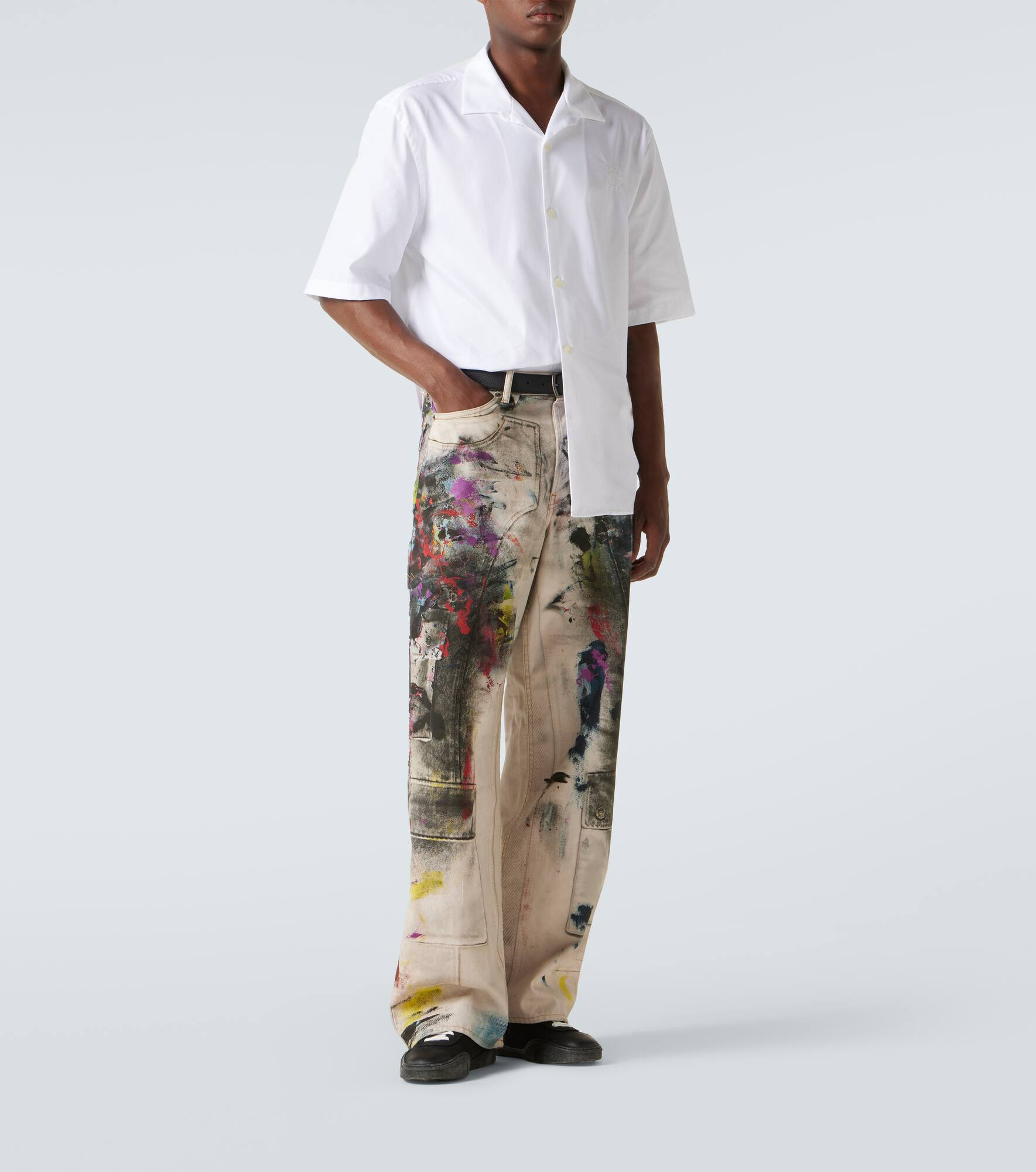 Embroidered cotton poplin shirt - 2