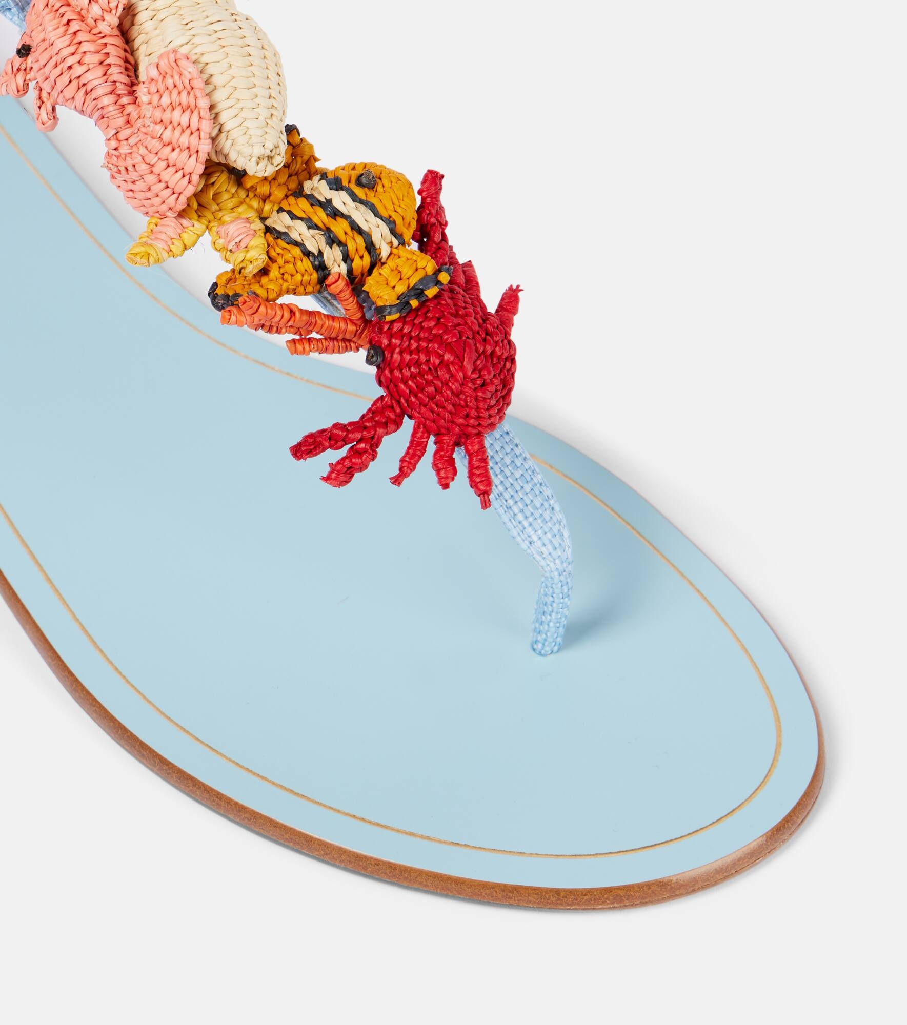 Marea raffia thong sandals - 5