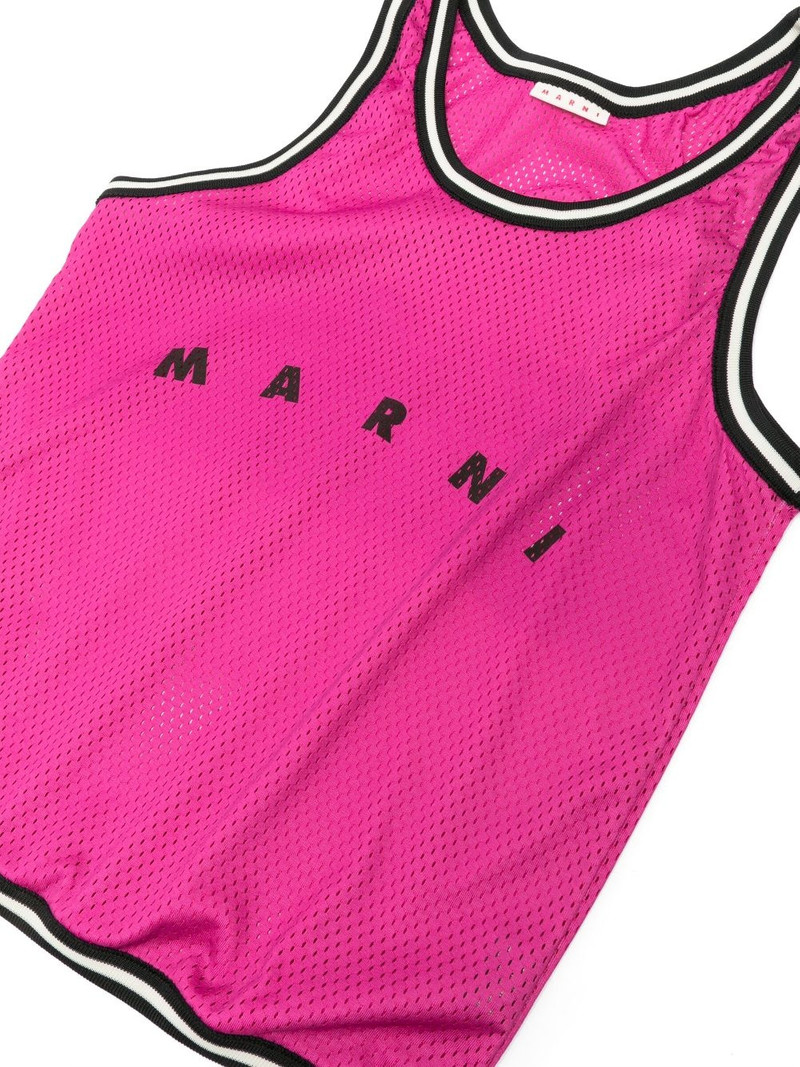 logo-print perforated tote bag 4