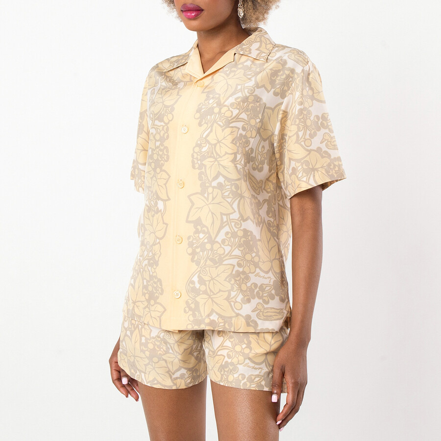 Burberry Ivy Print Silk Pyjama Shirt - 5