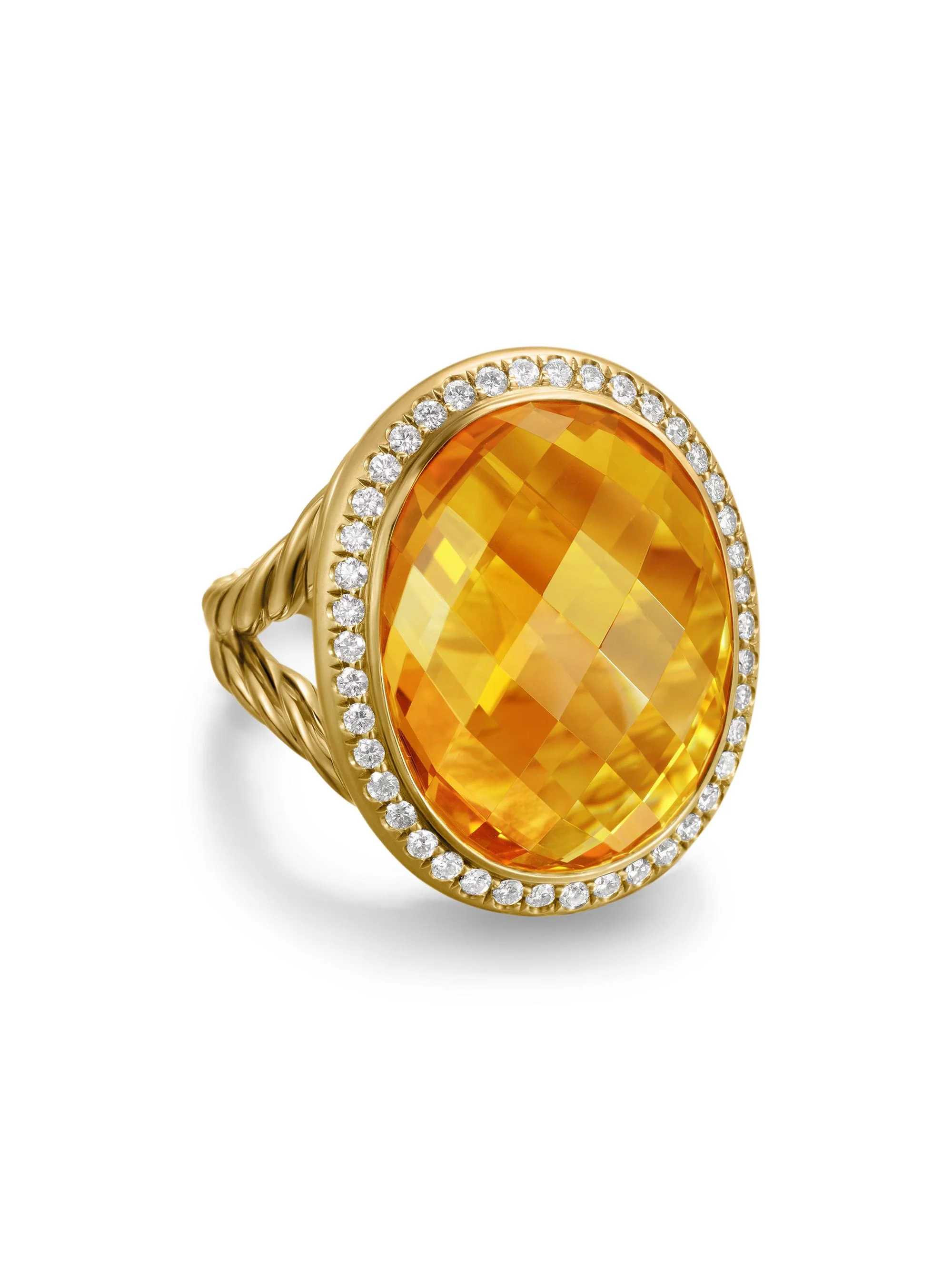 Women's Albion Oval Ring in 18K Yellow Gold - Citrine - 1