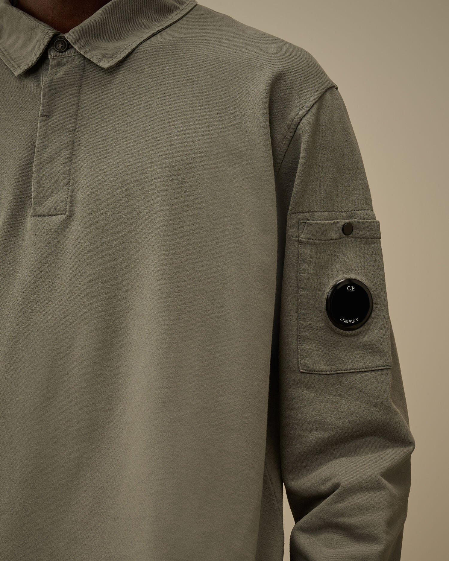 Light Fleece Polo Sweatshirt - 5