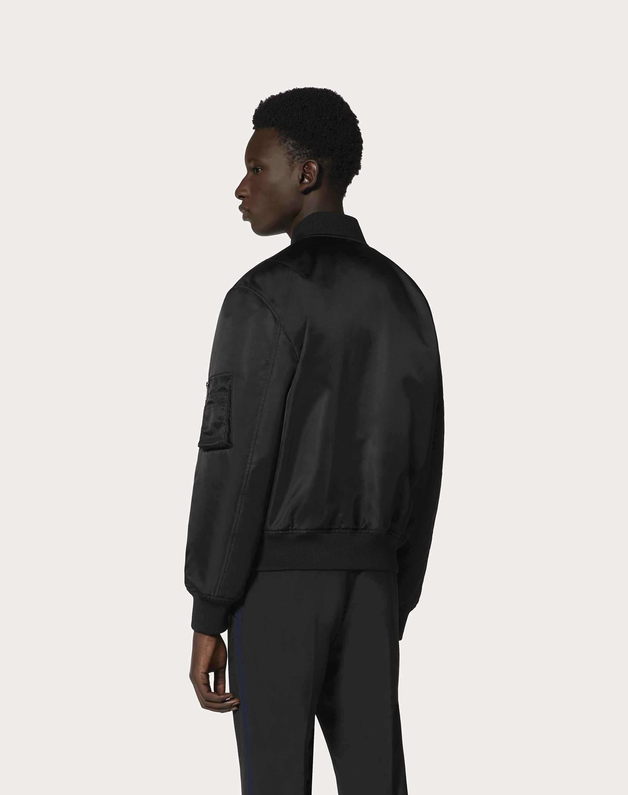 NYLON BOMBER WITH VLTN TAG - 4