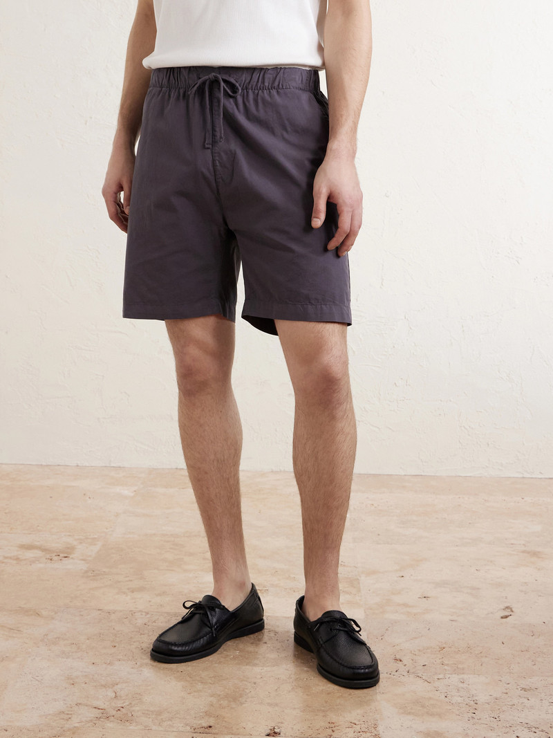 Joggy Straight-Leg Cotton Drawstring Shorts 3