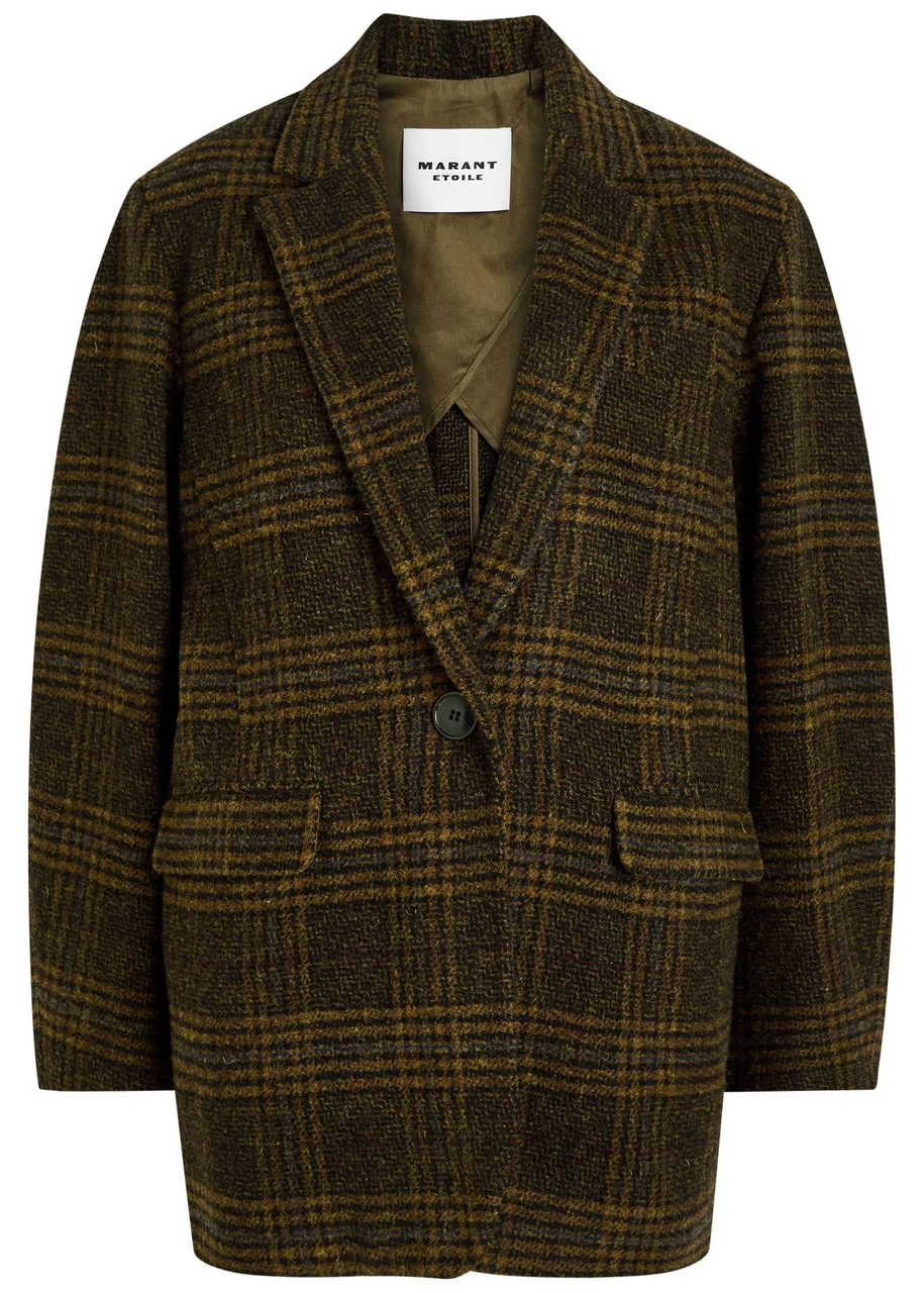Isabel Marant étoile Gesina Plaid Wool Jacket - 1