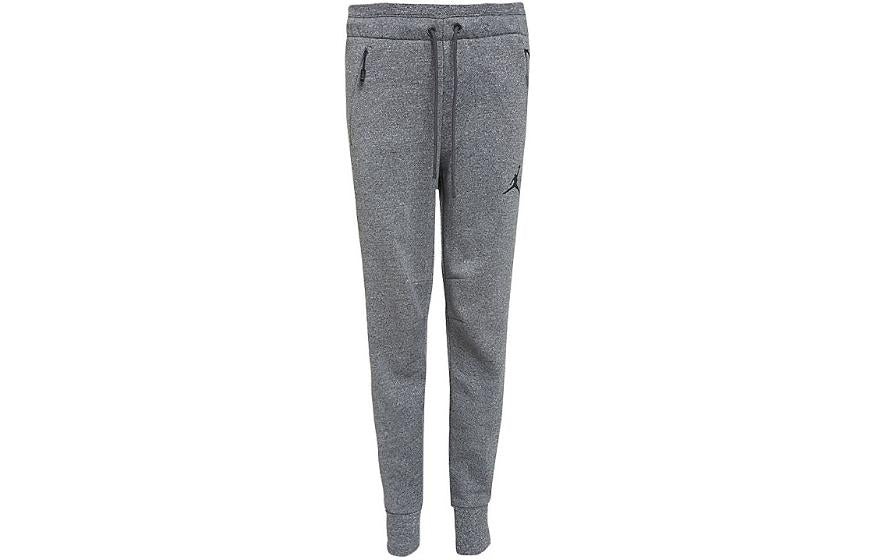 Air Jordan Icon Fleece Cuffed Sweatpants 'Grey' 809475-060 - 2