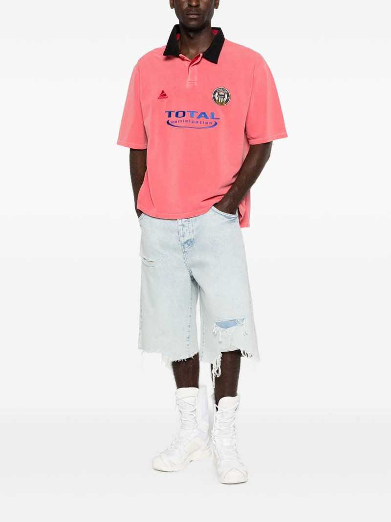 washed logo polo shirt 3