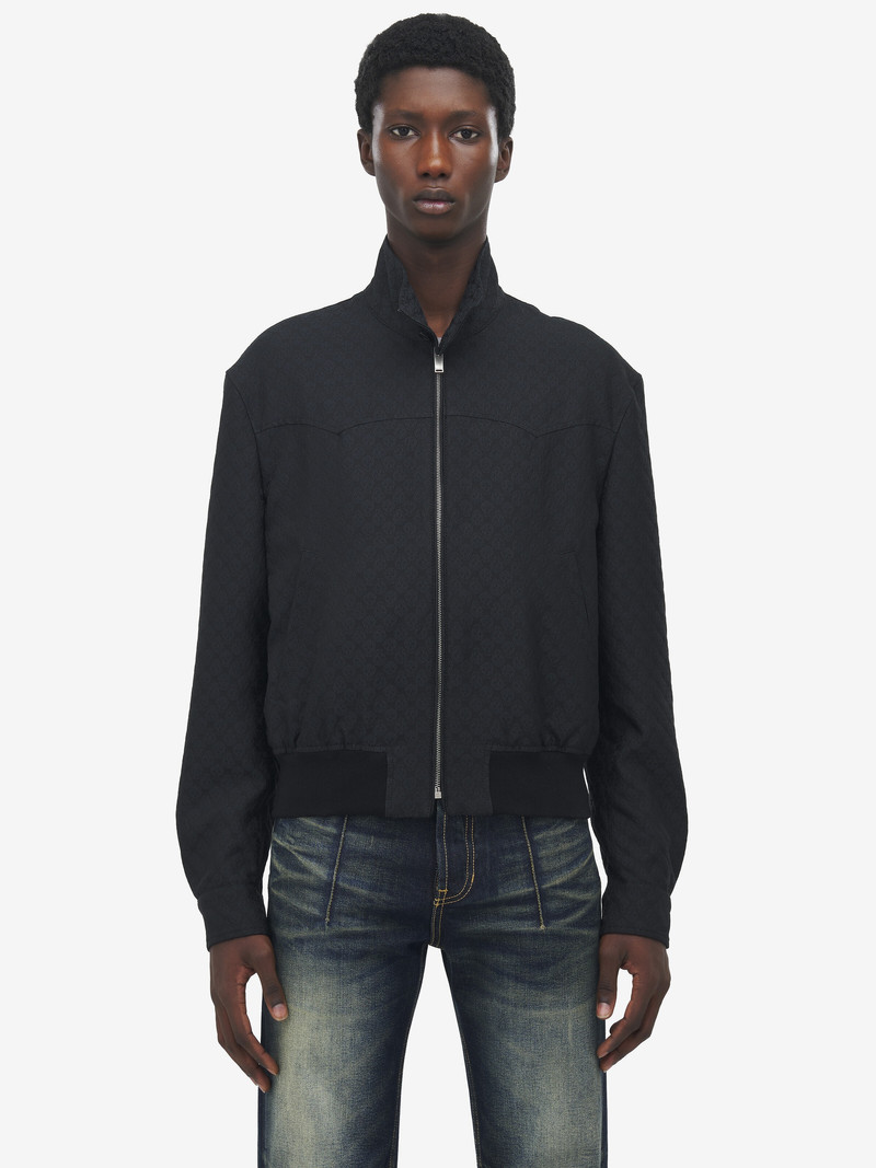 Alexander McQueen Cropped Harrington Jacket outlook