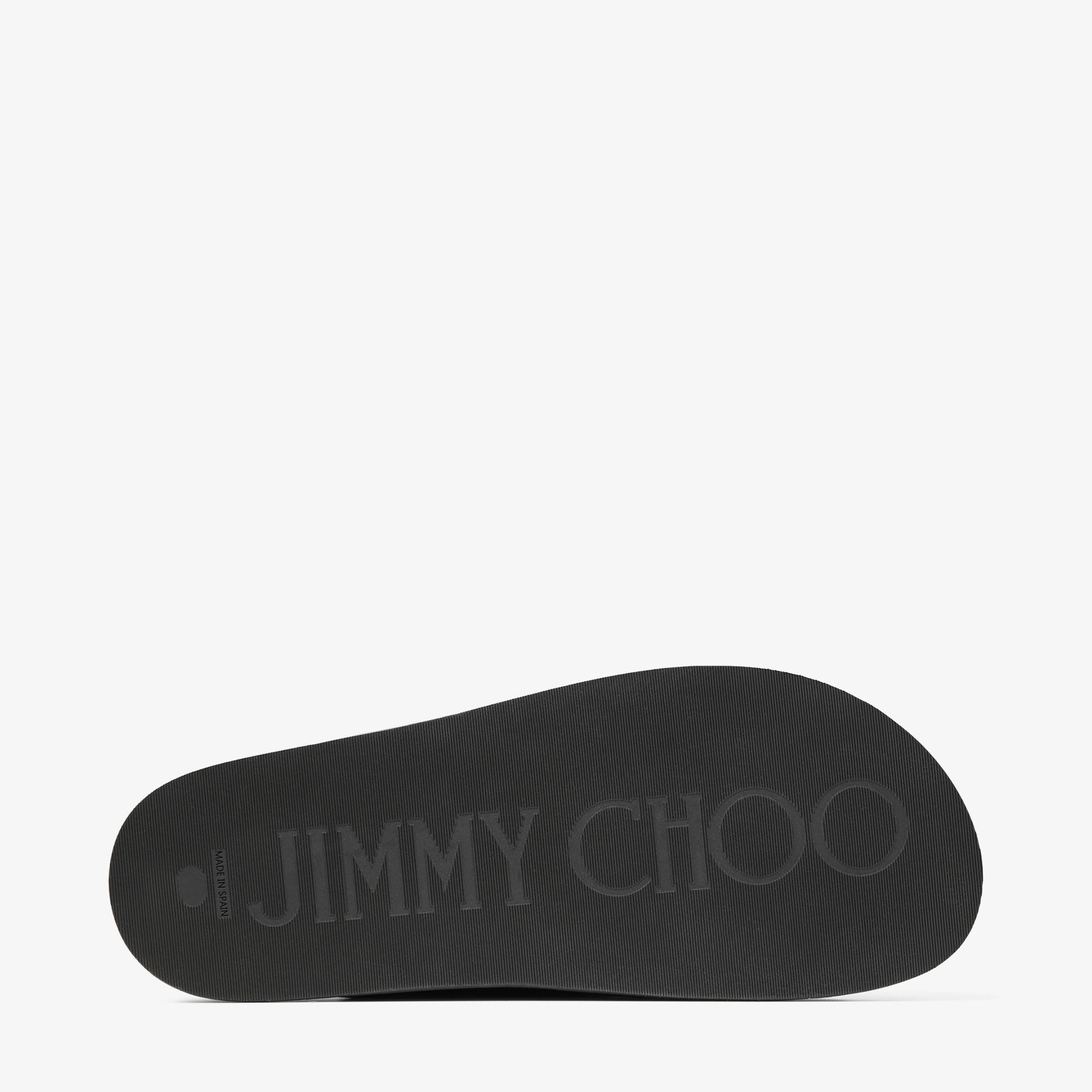 Fayence Sandal
Black Leather Flat Sandals with Pearl Embellishment - 4