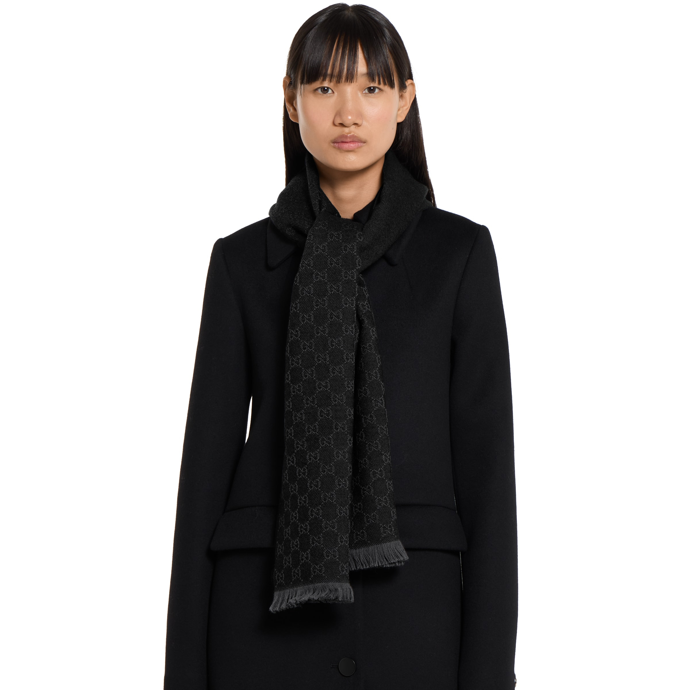 GG wool scarf - 3