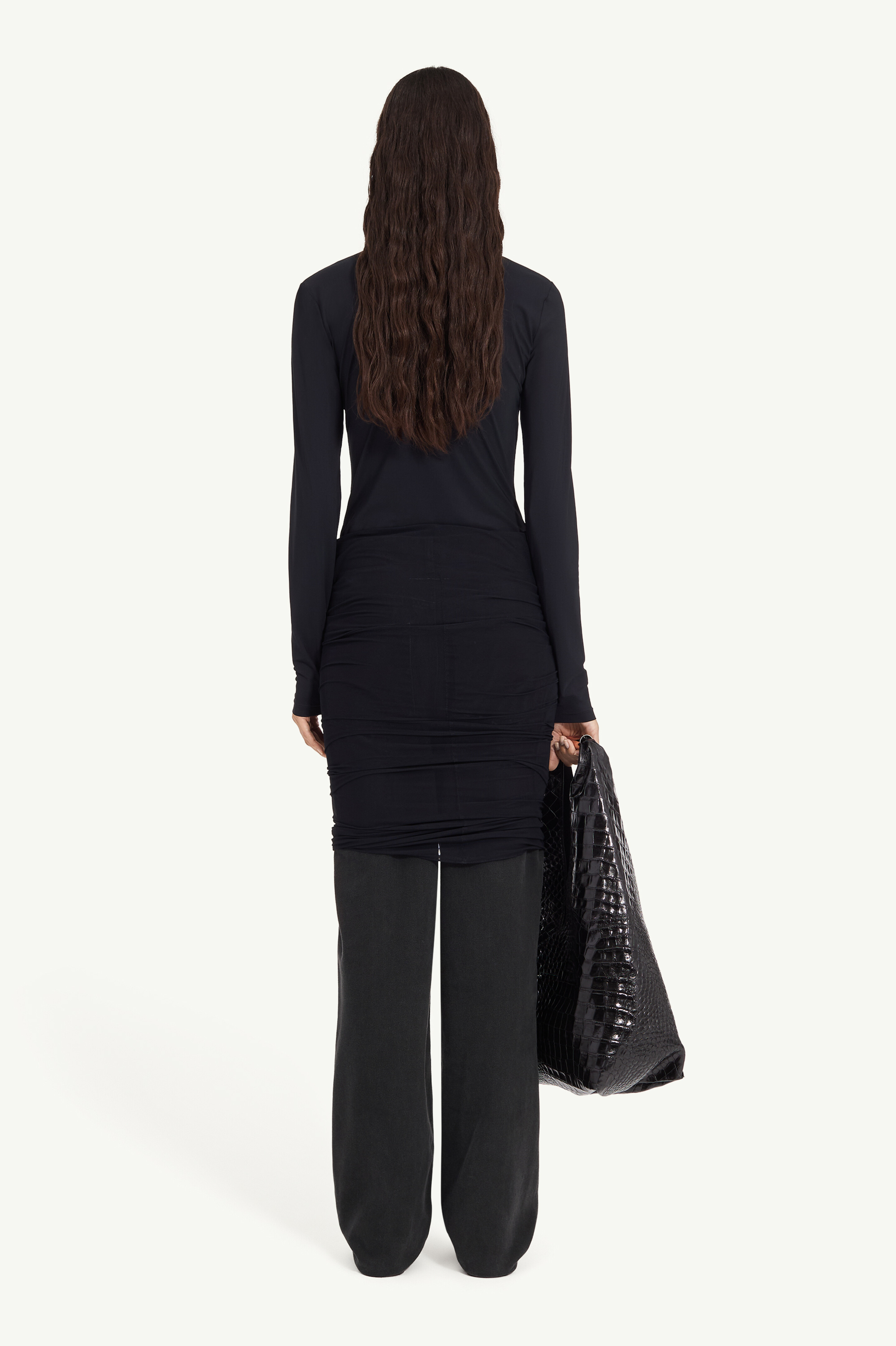 Jeans with overlay - 4