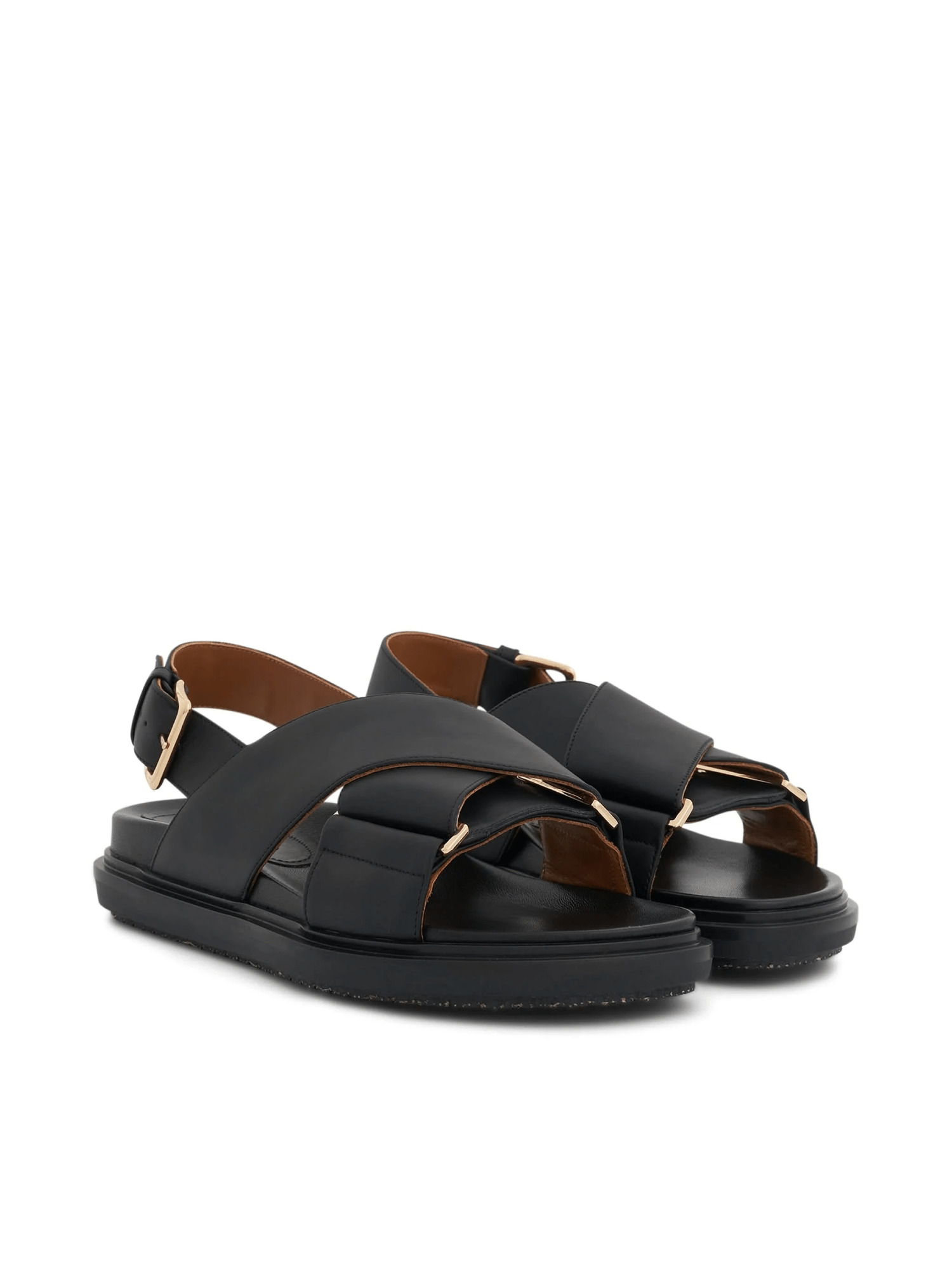 Fussbett Criscross Sandal in Black - 2