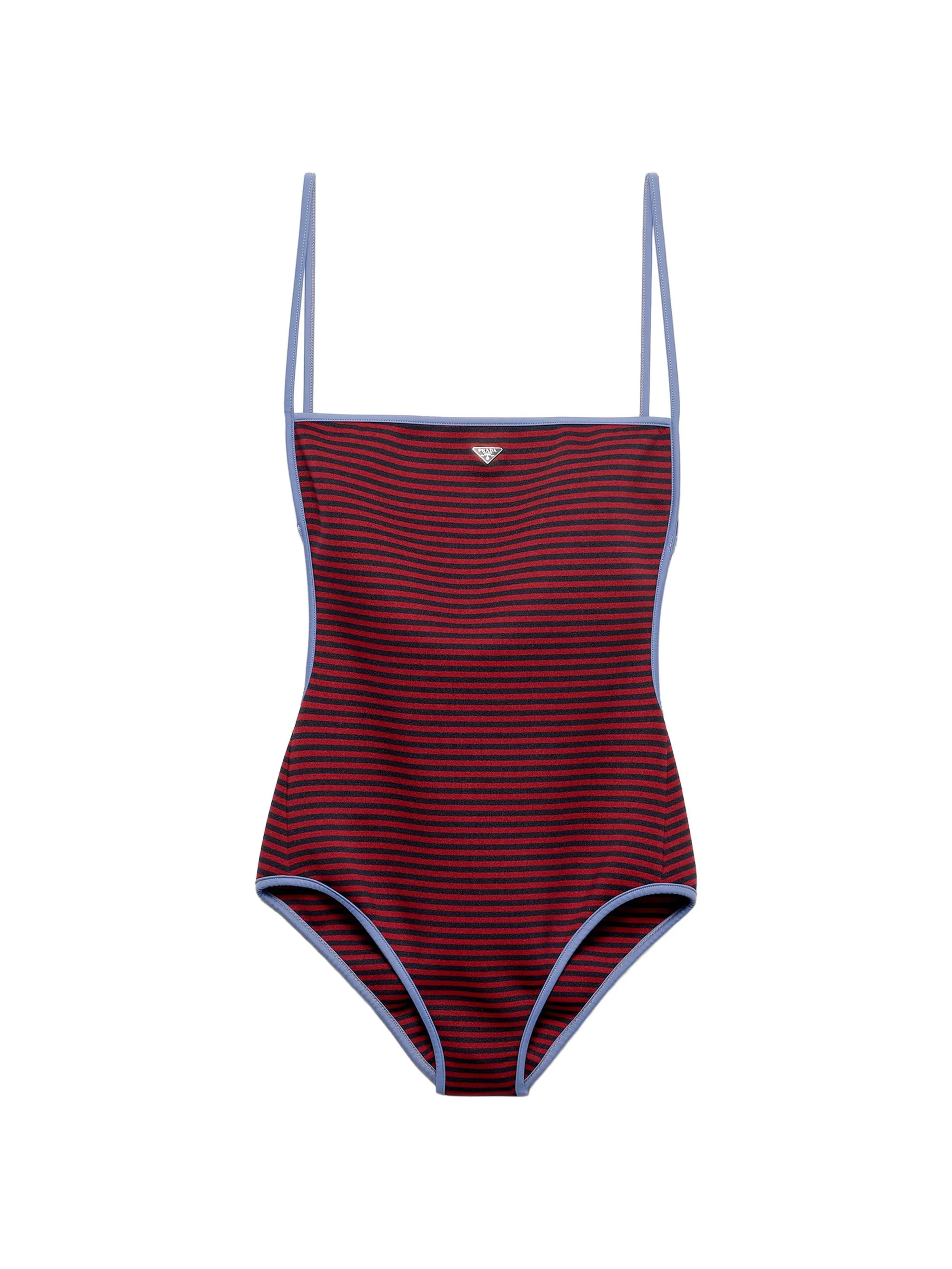 Women's One-Piece Interlock Jersey Swimsuit - Dark Red - 1