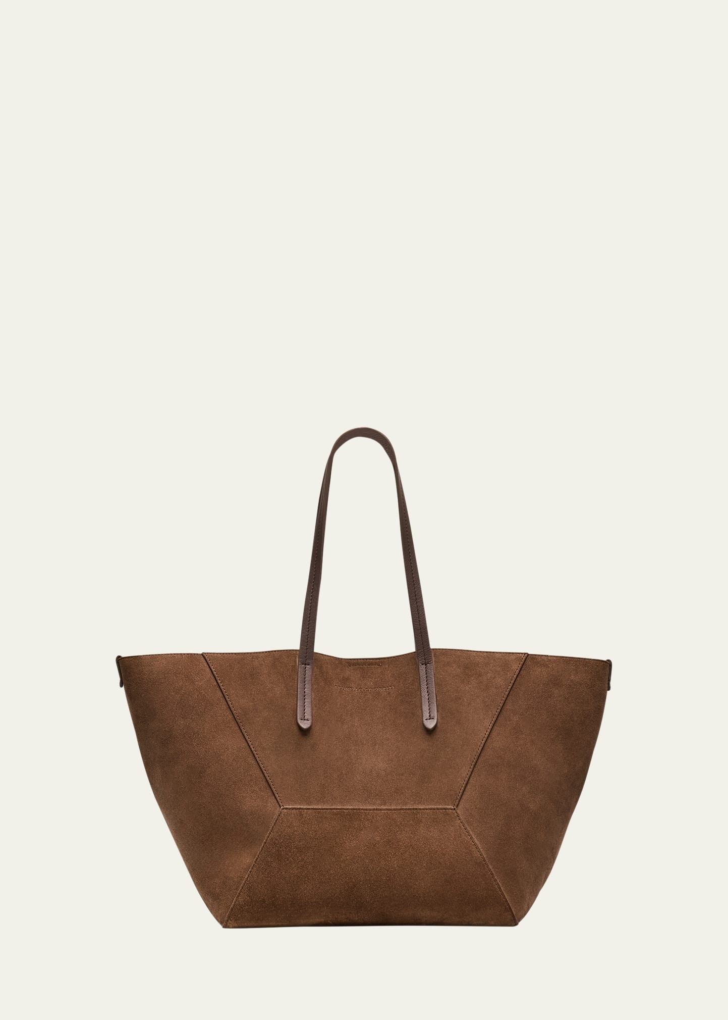 Geometric Monili Suede Tote Bag - 1
