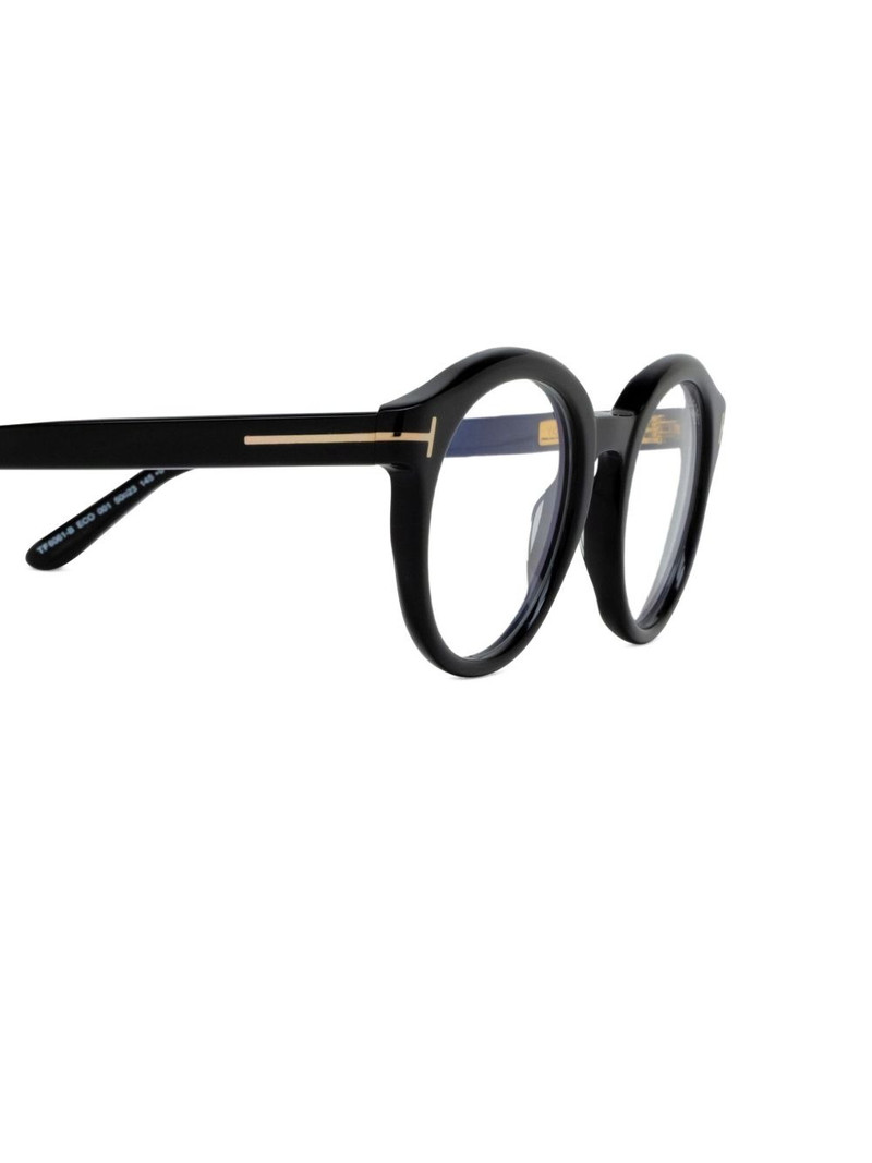 round-frame logo-detail glasses 3