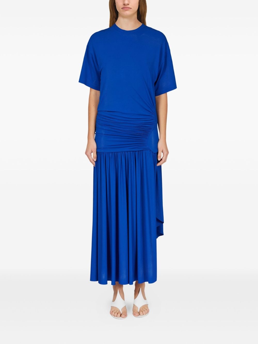gathered-waist maxi dress - 2