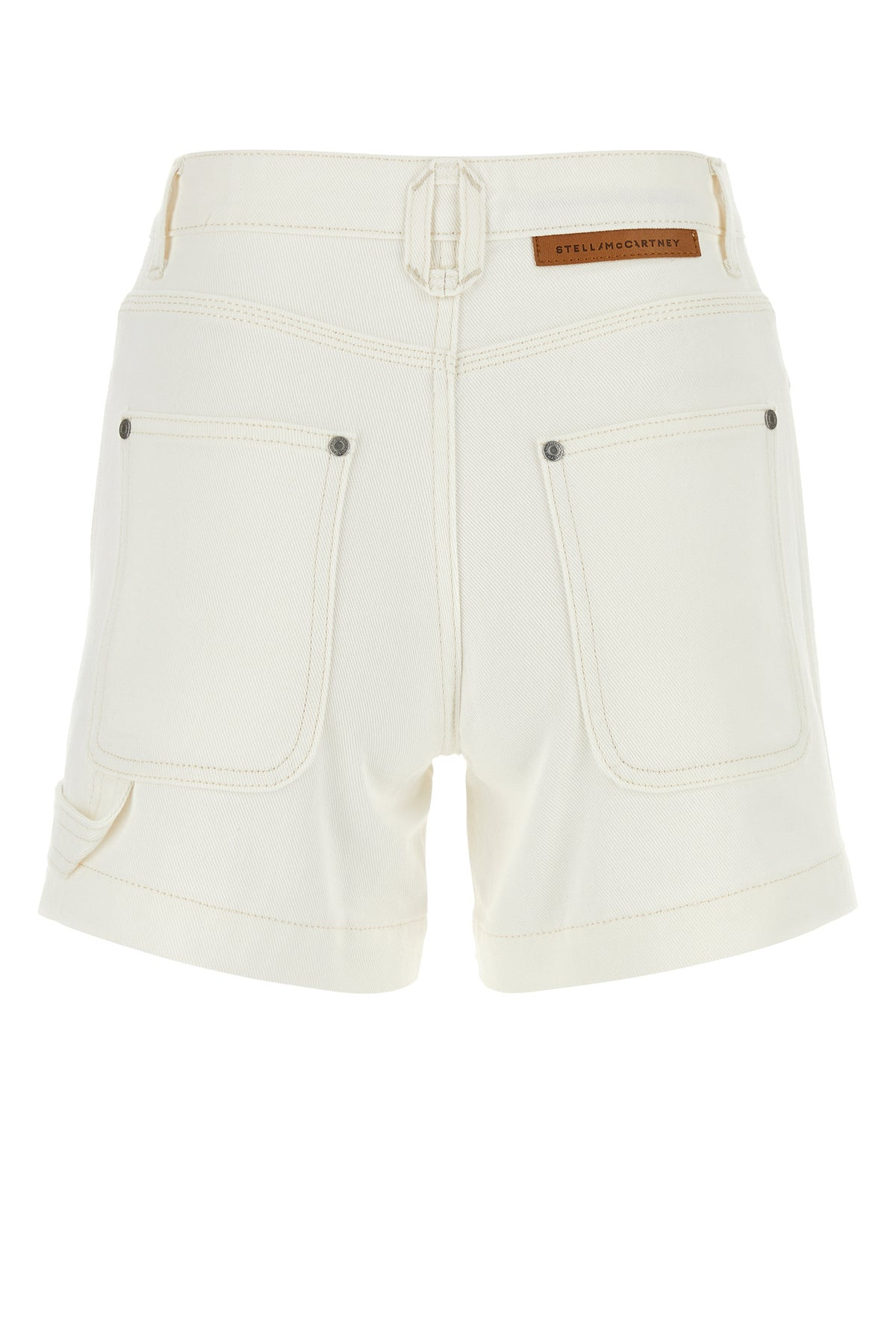 Two-tone denim shorts - 2