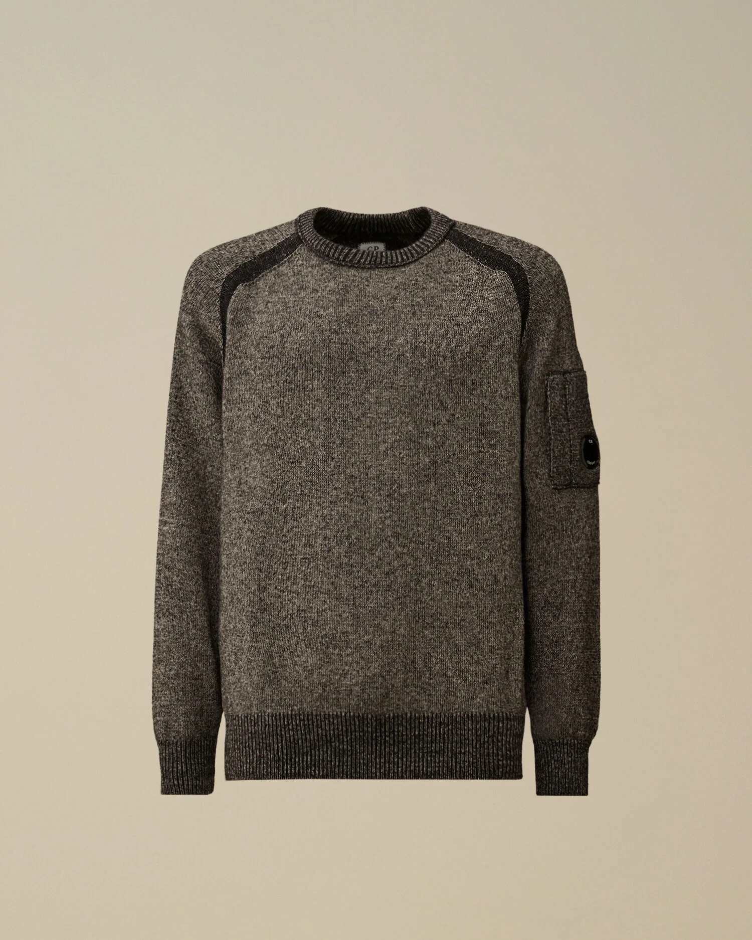 Fleece Knit Crewneck Sweater - 1