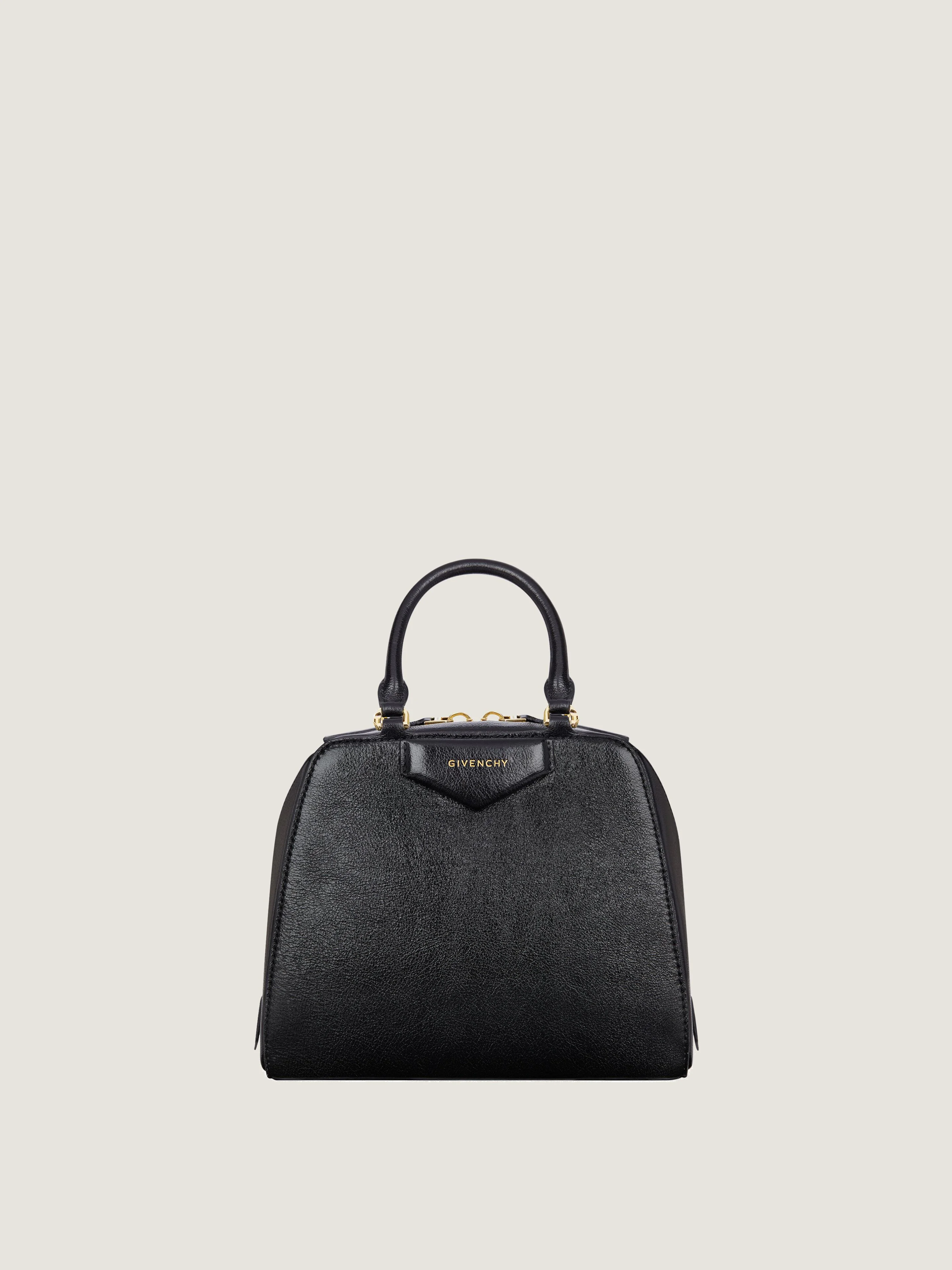 MINI ANTIGONA CUBE BAG IN LEATHER - 1