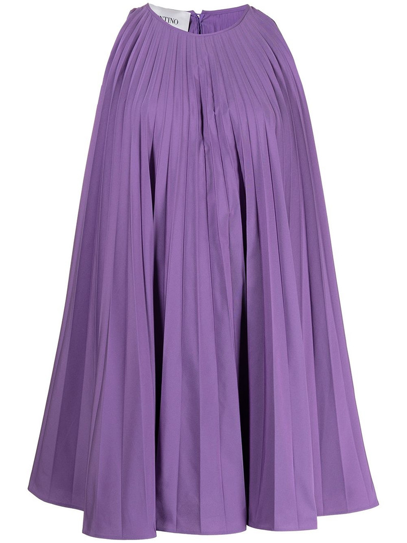 pleated sleeveless minidress 1