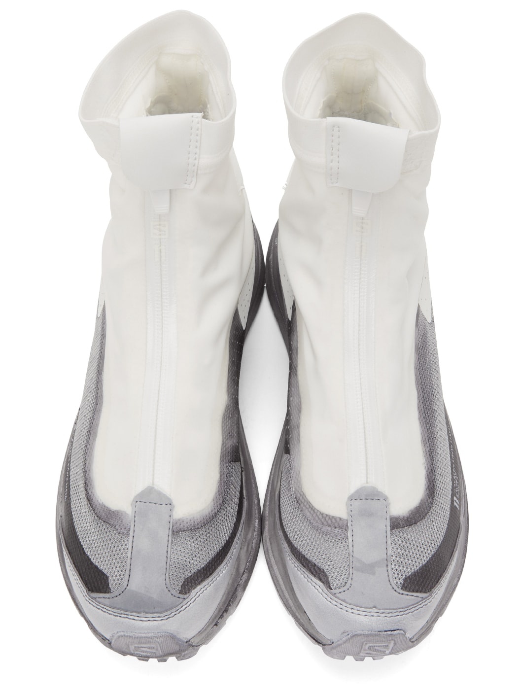White & Grey Salomon Edition Bamba 2 High Sneakers - 5