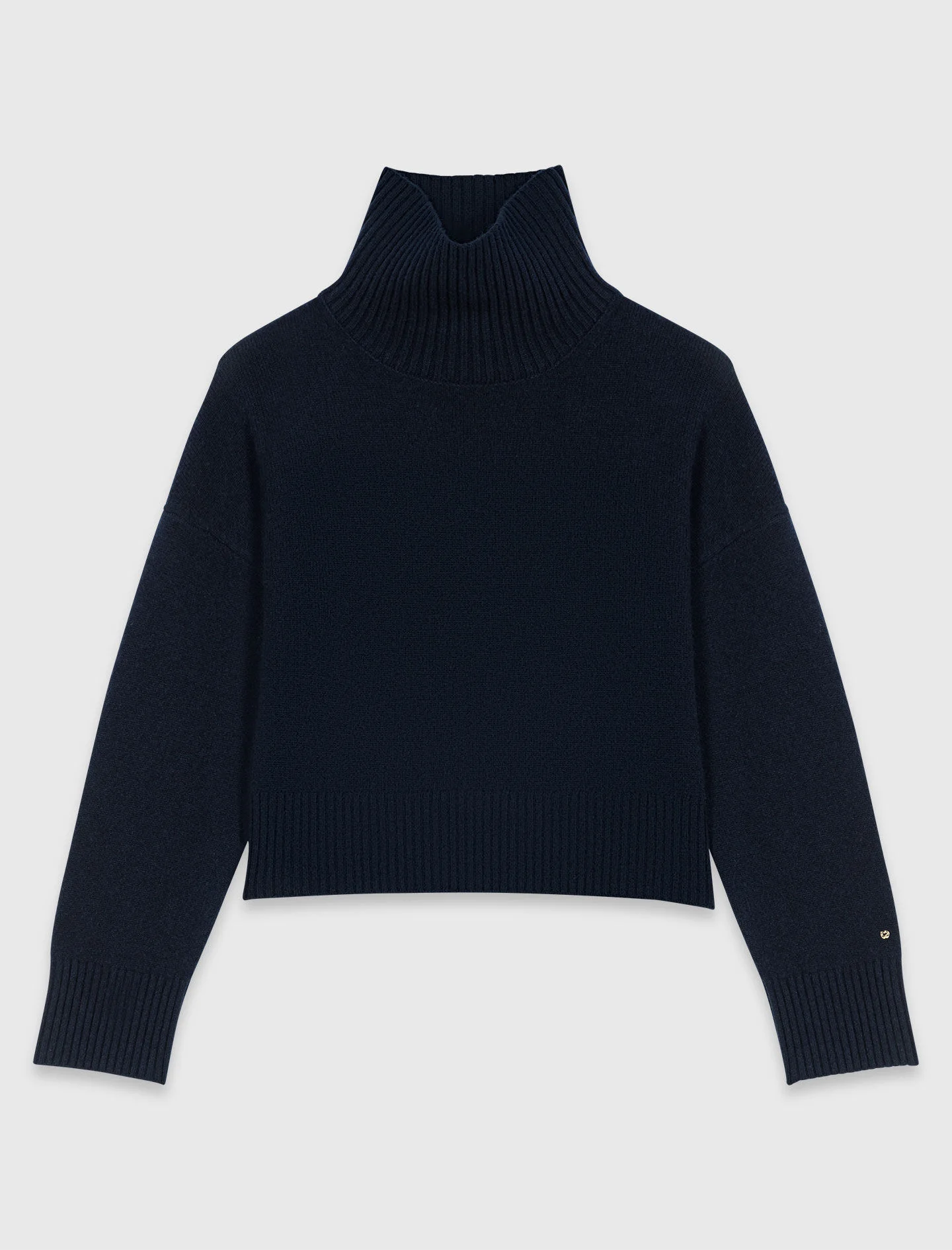 High-neck cashmere sweater - 1