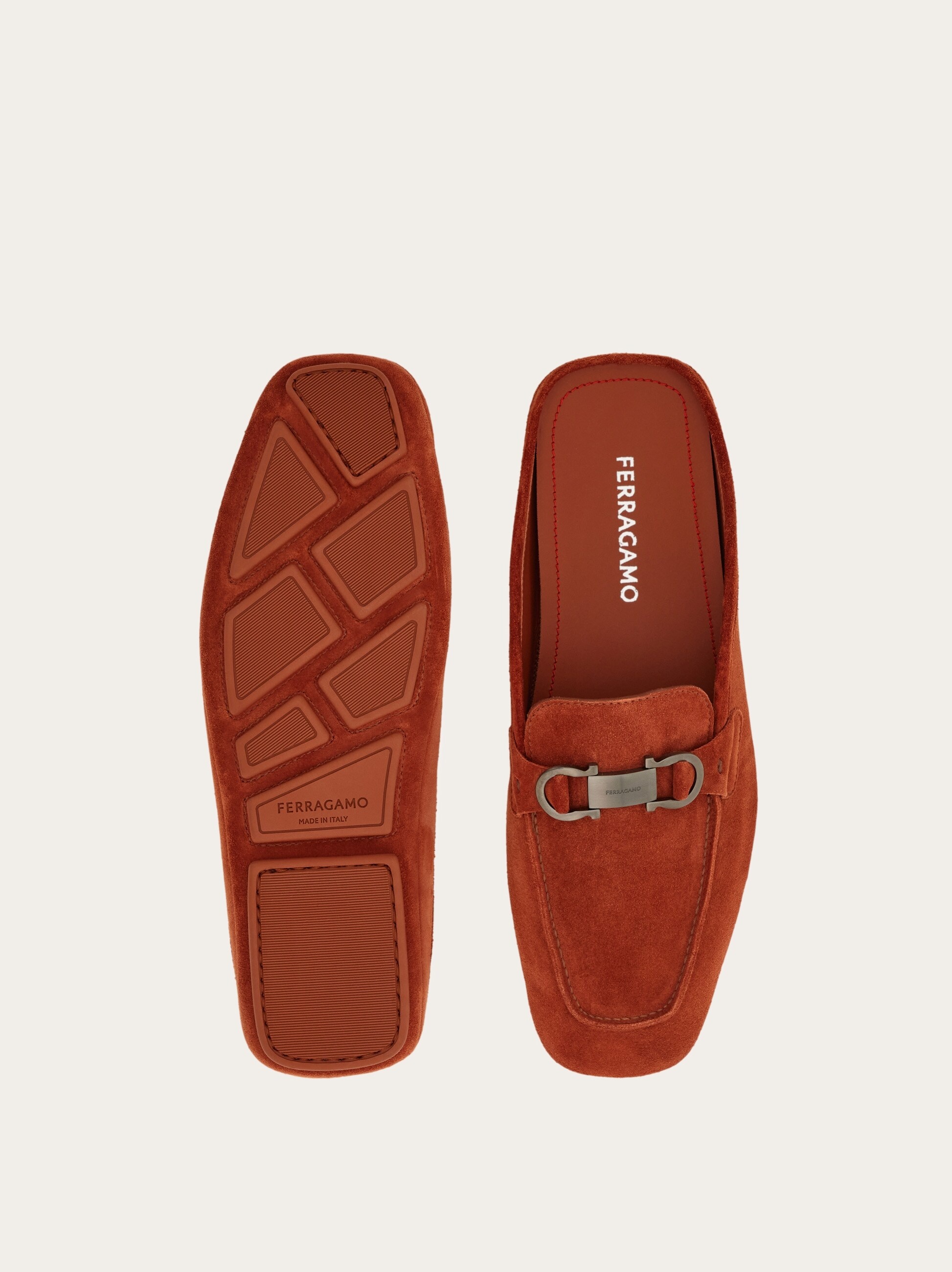 Loafer mule with Gancini ornament - 6
