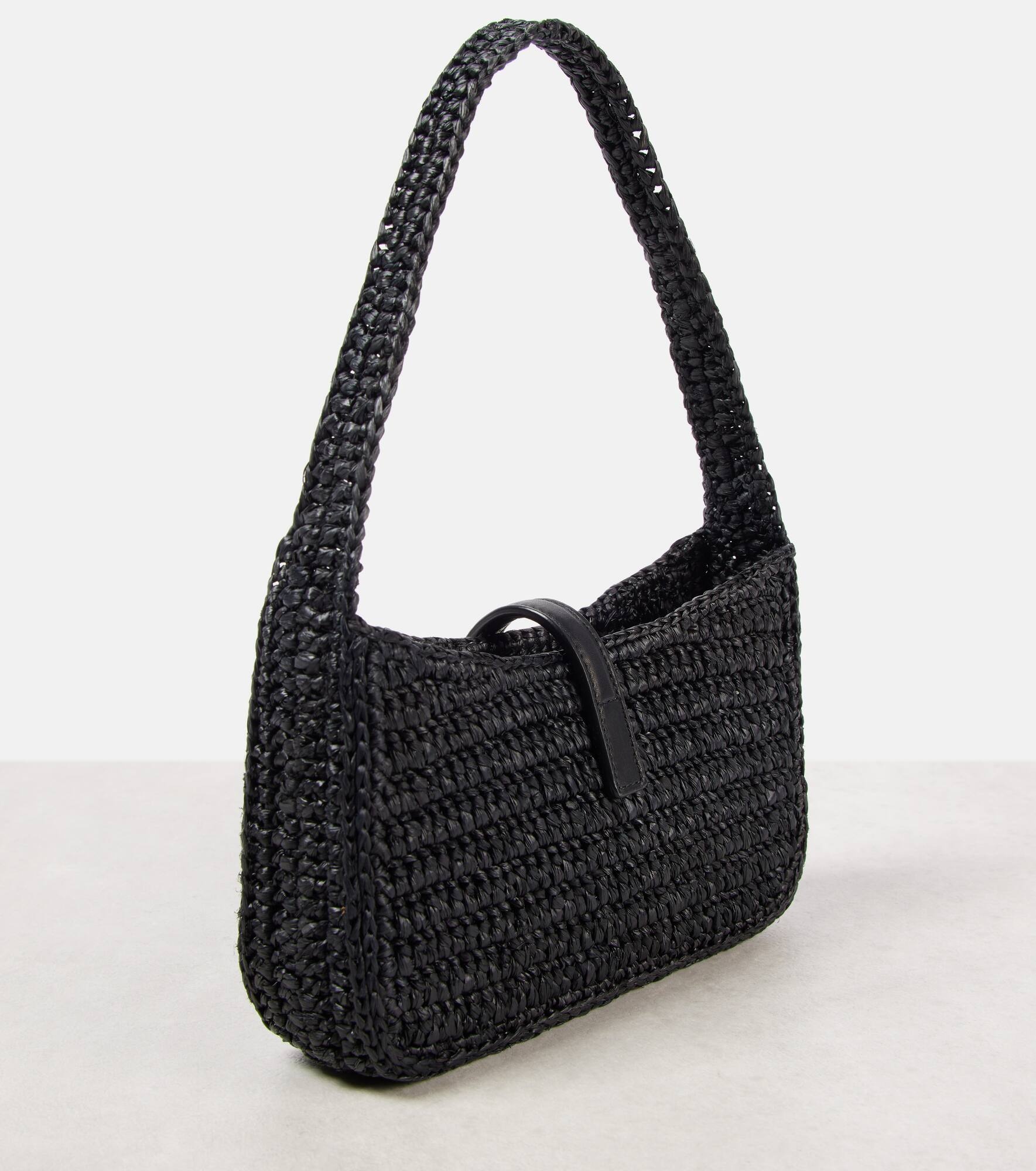 Le 5 à 7 Mini raffia shoulder bag - 4