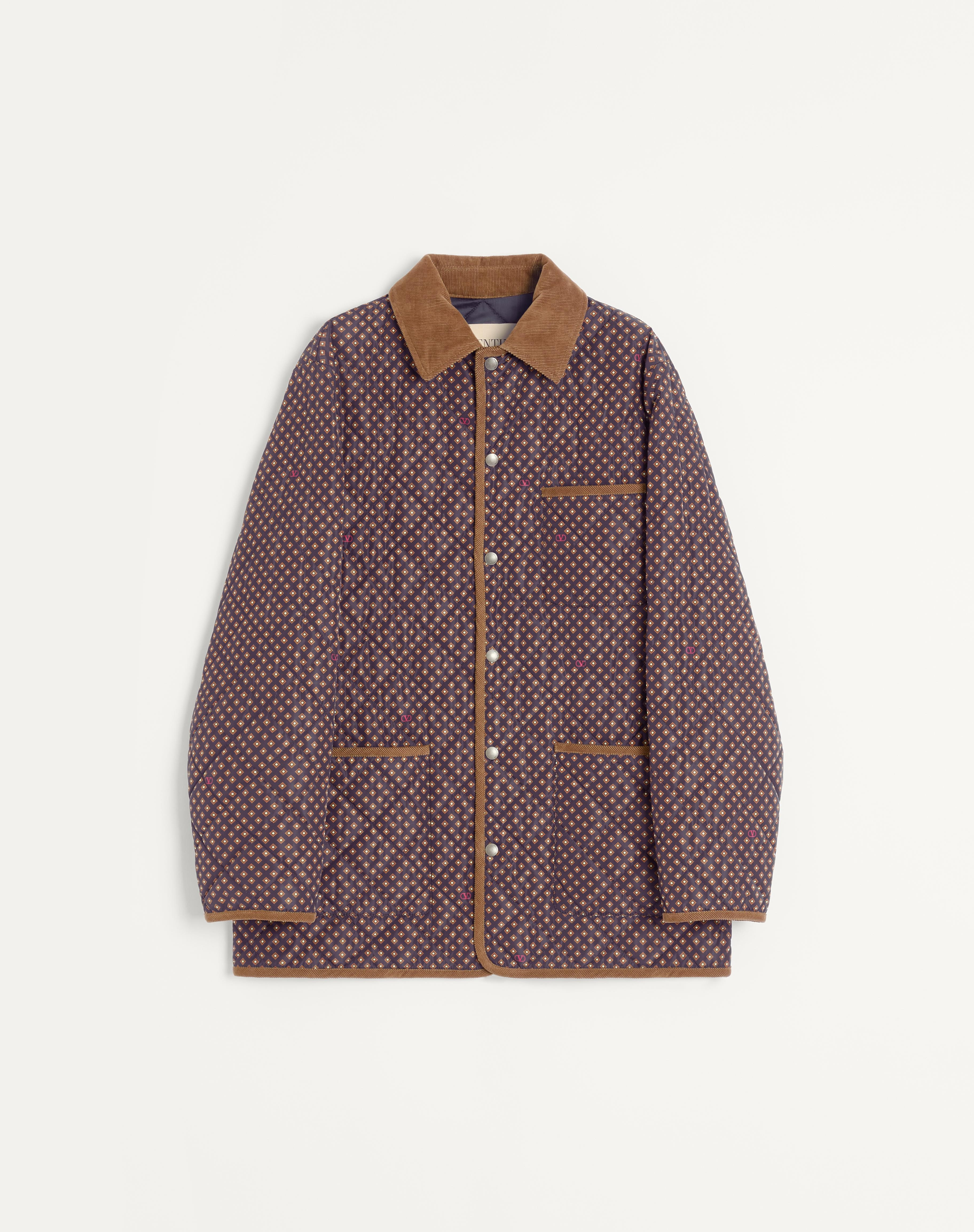 QUILTED NYLON JACKET WITH OPTICOOL PRINT - 1