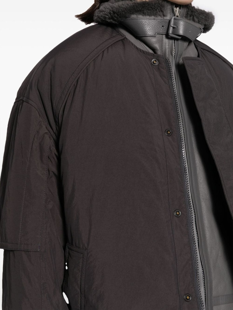 stand-up collar padded coat 6