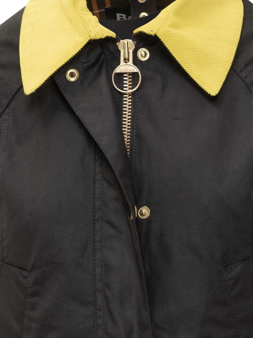 contrast-collar jacket - 4