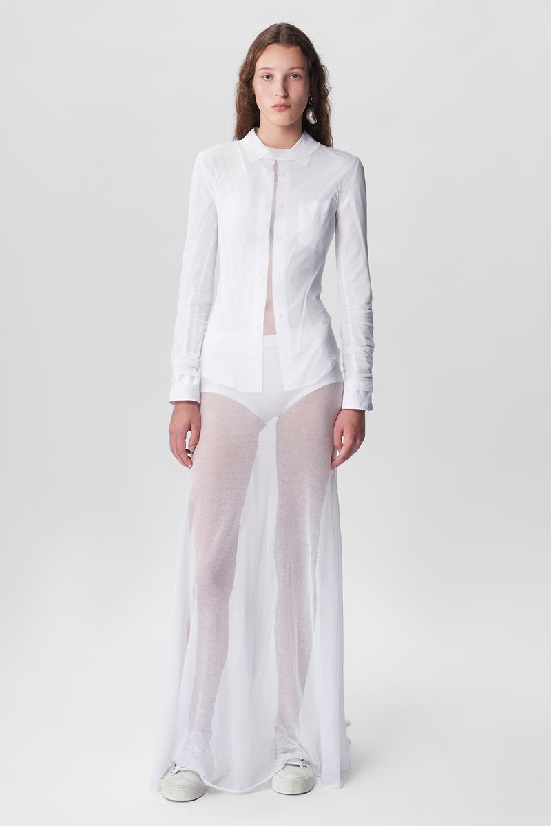 Marique Long Sleeve X-Long Flared Dress - 1