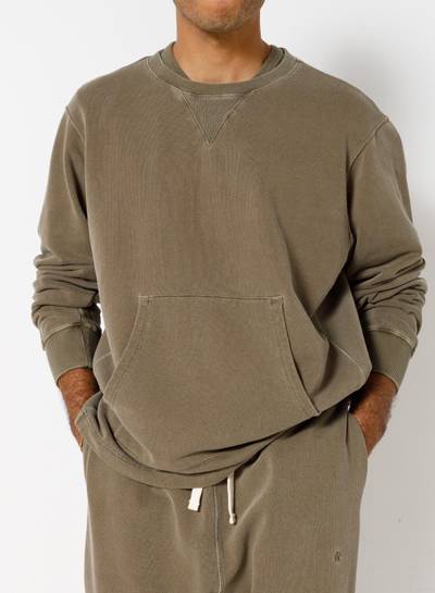 Nigel Cabourn Training Sweater in USMC Green outlook
