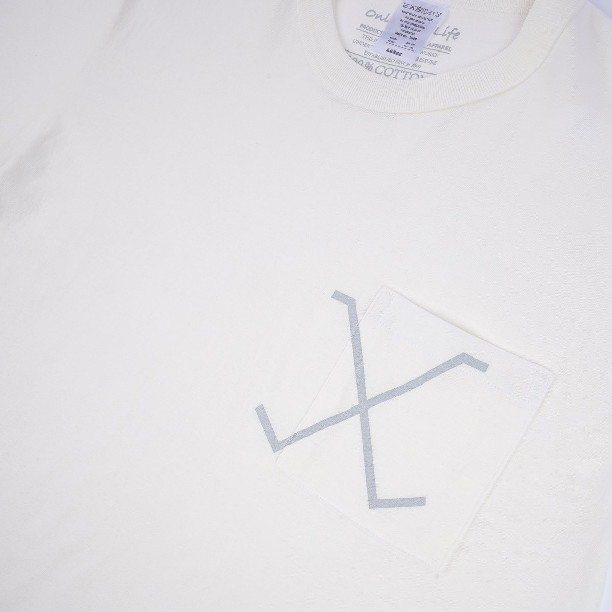 OGL-TEE-WX2-WHT OGL 6.2oz Pocket Tee - White - 7