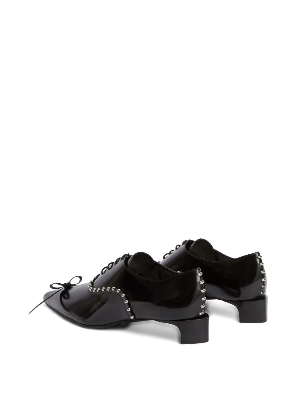 studded patent leather Oxford shoes - 3