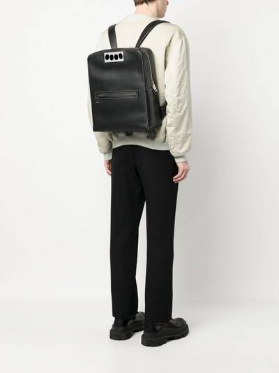 Alexander McQueen signature-handle leather backpack outlook