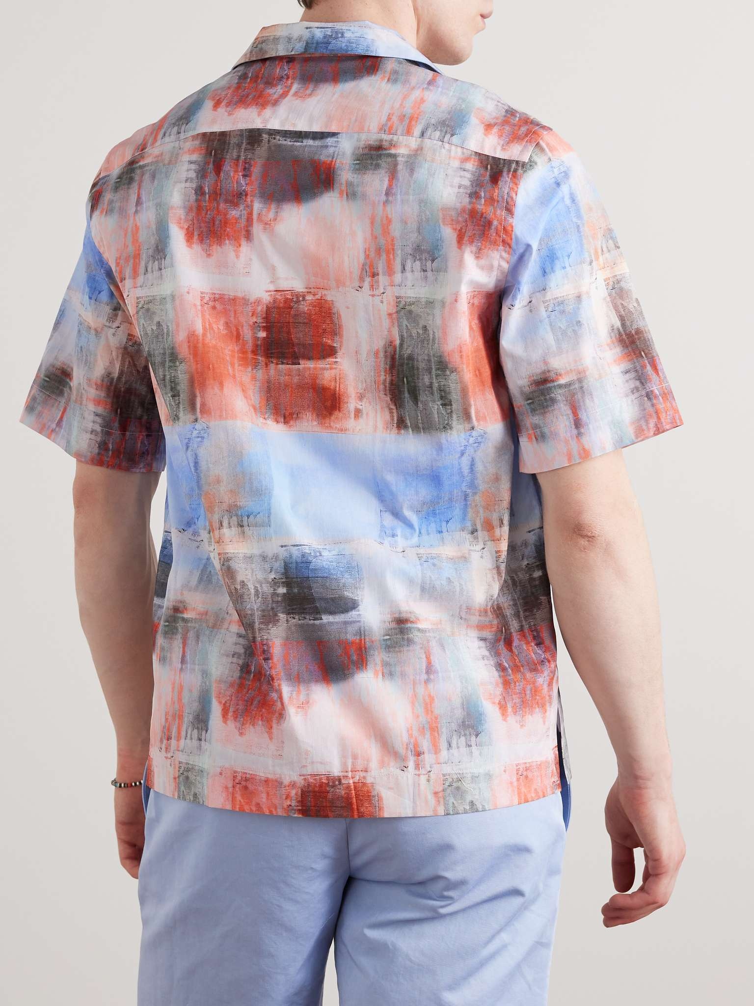 Convertible-Collar Printed Lyocell Shirt - 3